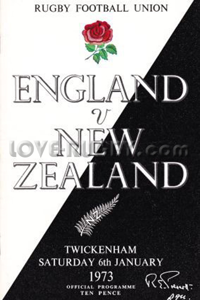 England New Zealand 1973 memorabilia